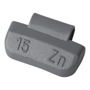 Wheel weight zinc 15gr alu rim gray 100pcs