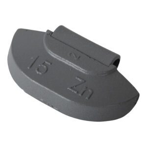 Wheel weight zinc 15gr steel rim gray 100pcs