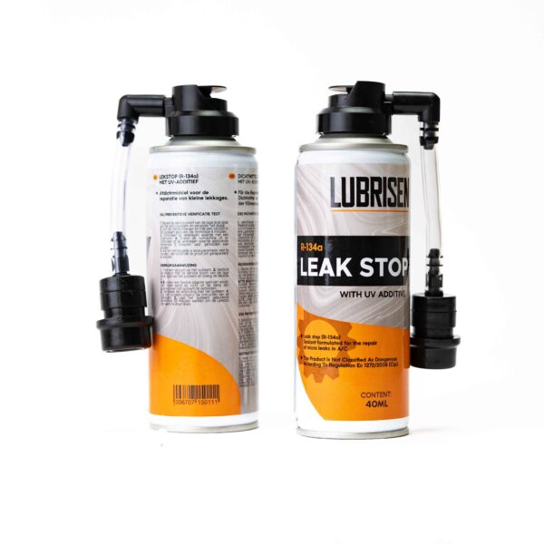 Lurbisen leak stop for R 134a systems with uv